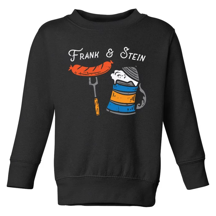 Frank And Stein Funny German Bavarian Oktoberfest Toddler Sweatshirt