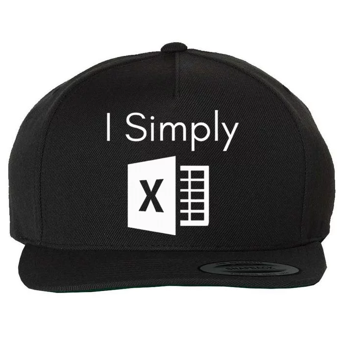 Funny Accountant Spreadsheet I Simply Excel Green Wool Snapback Cap