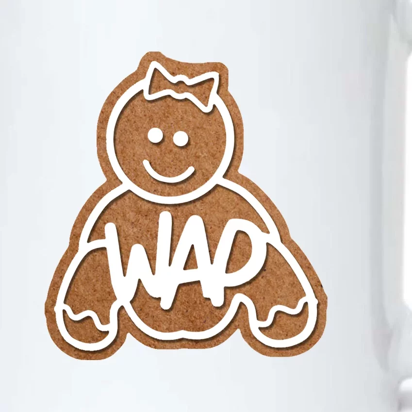 Funny Adult Sex Joke Wap Naughty Gingerbread Christmas Holiday Matching Couple Black Color Changing Mug