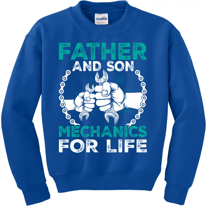 Father And Son Mechanics For Life Gift Kids Sweatshirt