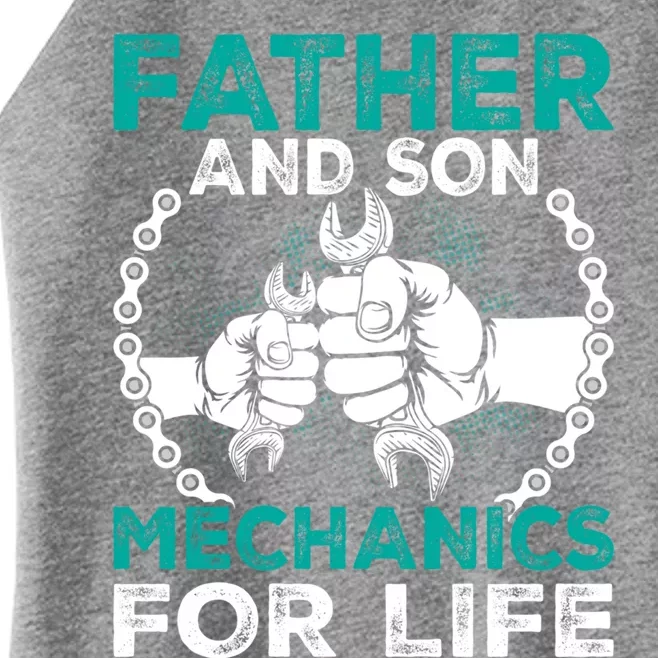 Father And Son Mechanics For Life Gift Women’s Perfect Tri Rocker Tank