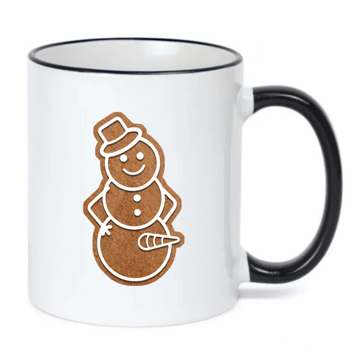 Funny Adult Sex Joke Naughty Gingerbread Dick Christmas Holiday Matching Couple Black Color Changing Mug