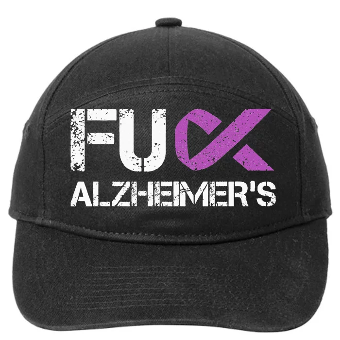 Funny Alzheimer Support Desease Awareness 7-Panel Snapback Hat