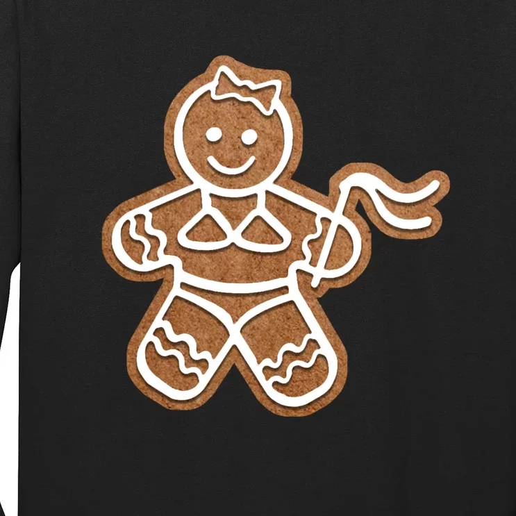 Funny Adult Sex Joke Naughty Gingerbread Christmas Holiday Matching Couple Long Sleeve Shirt