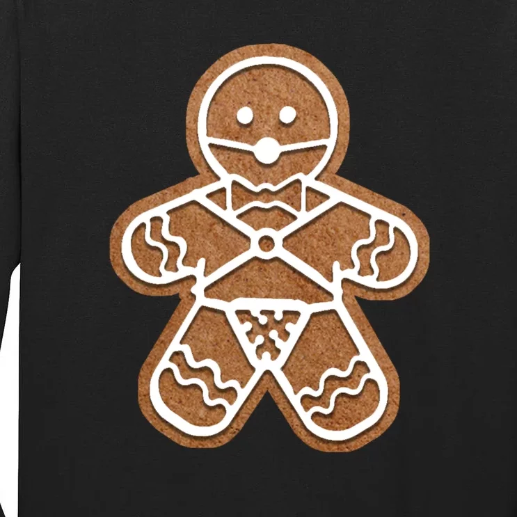 Funny Adult Sex Joke Naughty Gingerbread Christmas Holiday Matching Couple Tall Long Sleeve T-Shirt