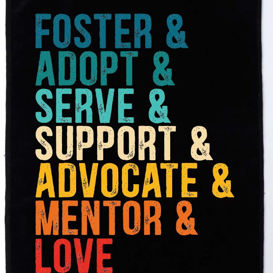 Foster Adopt Serve Support Advocate Mentor Love Adoption Platinum Collection Golf Towel