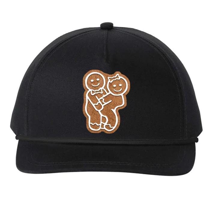 Funny Adult Sex Joke Naughty Gingerbread Make Love Christmas Matching Couple Snapback Five-Panel Rope Hat