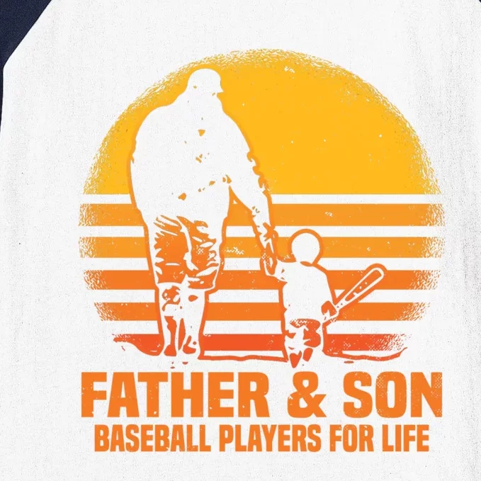 Father And Son Baseball Matching Dad Son Gift Baseball Sleeve Shirt