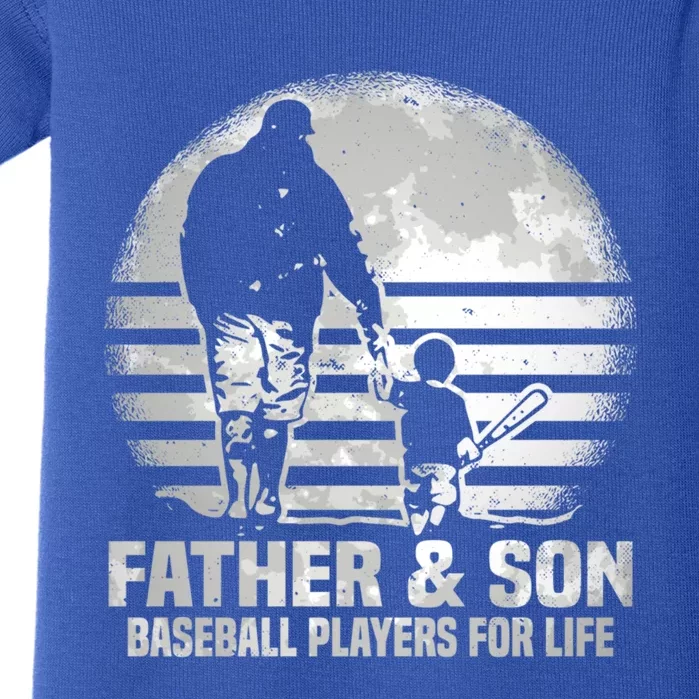 Father And Son Baseball Matching Dad Son Gift Baby Bodysuit