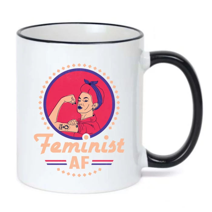 Feminist Af 'S Day Meaningful Gift Black Color Changing Mug