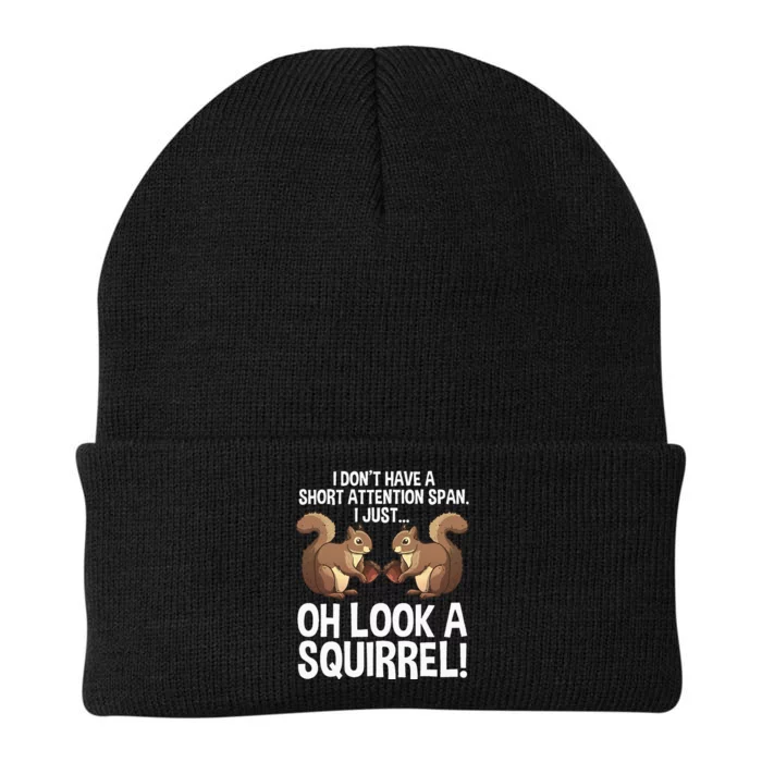 Funny ADHD Squirrel Design For  Chipmunk Pet Lovers Knit Cap Winter Beanie