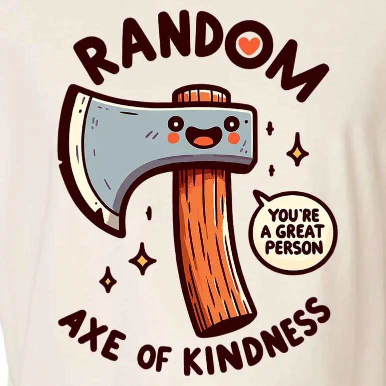 Funny Axe Saying Random Acts Of Kindness Axe Throwing Pun Garment-Dyed Women's Muscle Tee