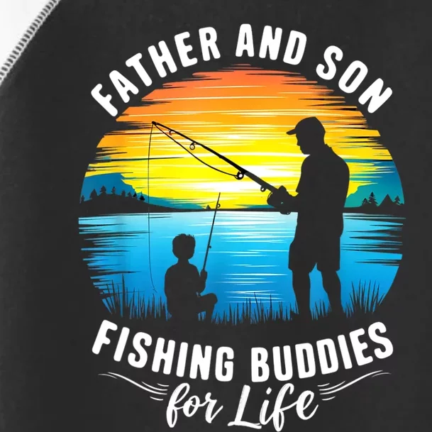 Father And Son Fishing Buddies For Life Toddler Fine Jersey T-Shirt