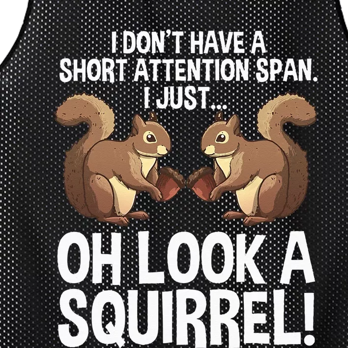 Funny ADHD Squirrel Design For  Chipmunk Pet Lovers Mesh Reversible Basketball Jersey Tank