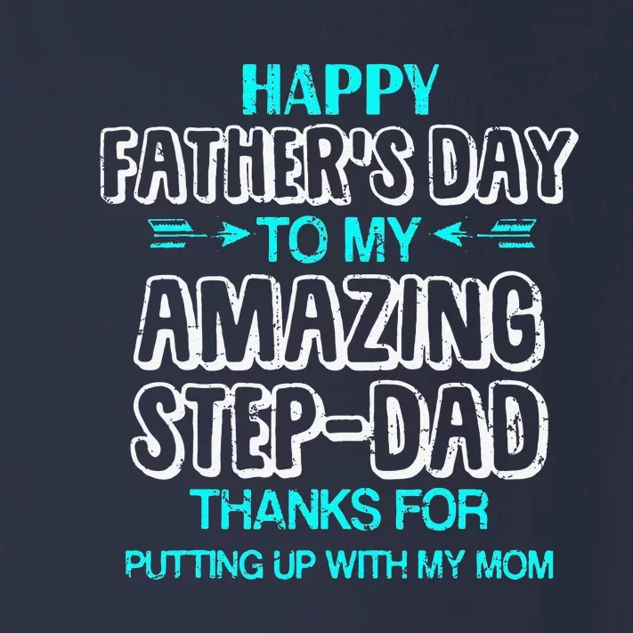 Funny Amazing Stepdad Stepfather Gift For Fathers Day Toddler Long Sleeve Shirt