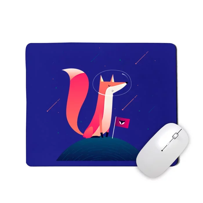 Funny Astronaut Space Fox Cool Fox Astronaut Graphic Design Great Gift Mousepad