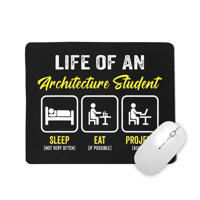 Funny Architecture Student For Architects Lover Mousepad