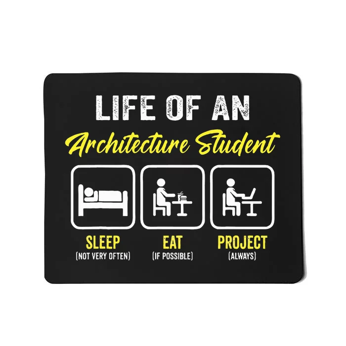 Funny Architecture Student For Architects Lover Mousepad