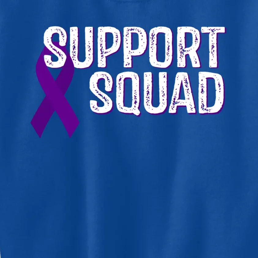 Fibromyalgia Awareness Support Squad Gift Kids Sweatshirt