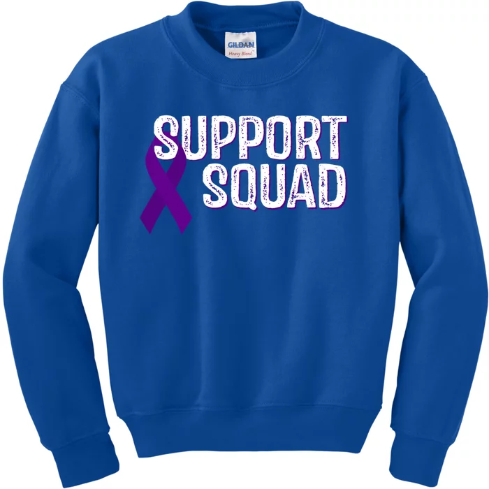 Fibromyalgia Awareness Support Squad Gift Kids Sweatshirt