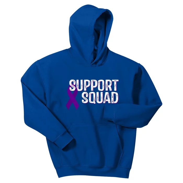 Fibromyalgia Awareness Support Squad Gift Kids Hoodie