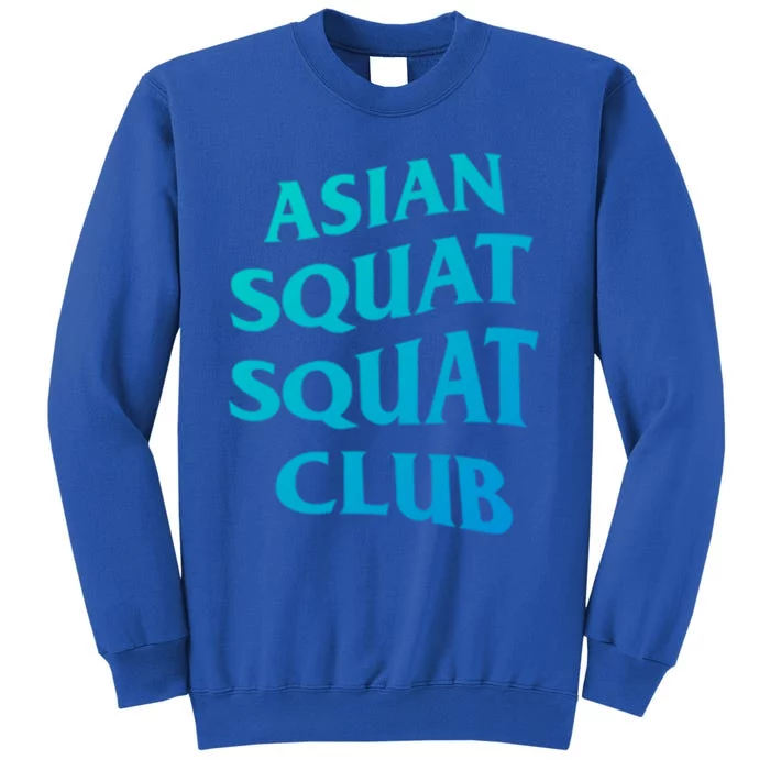 Funny Asian Squat Cool Gift For Proud Asians Tall Sweatshirt