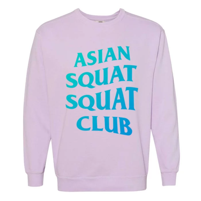 Funny Asian Squat Cool Gift For Proud Asians Garment-Dyed Sweatshirt