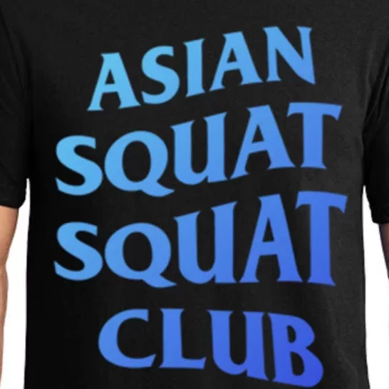 Funny Asian Squat Cool Gift For Proud Asians Pajama Set