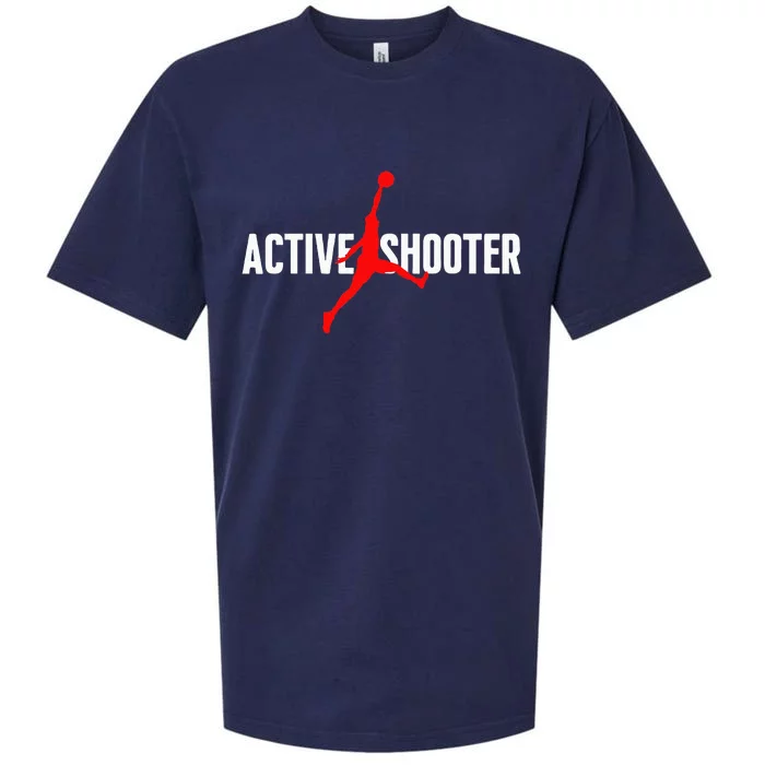 Funny Active Shooter Basketball Lovers Sarcasm Men Women Sueded Cloud Jersey T-Shirt