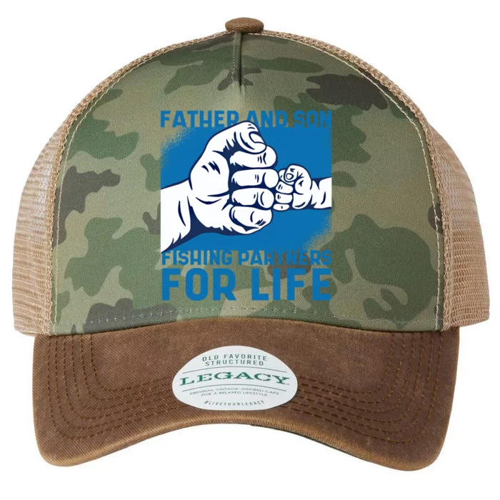 Father And Son Fishing Trip Fisher Family Great Gift Legacy Tie Dye Trucker Hat