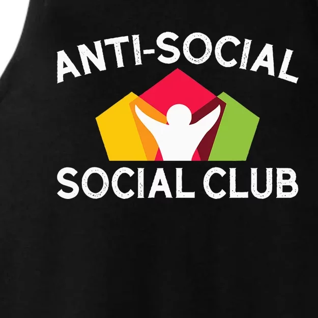 Funny Antisocial Social Club Ladies Tri-Blend Wicking Tank