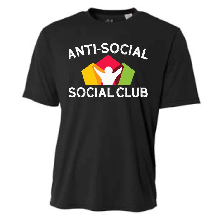 Funny Antisocial Social Club Cooling Performance Crew T-Shirt