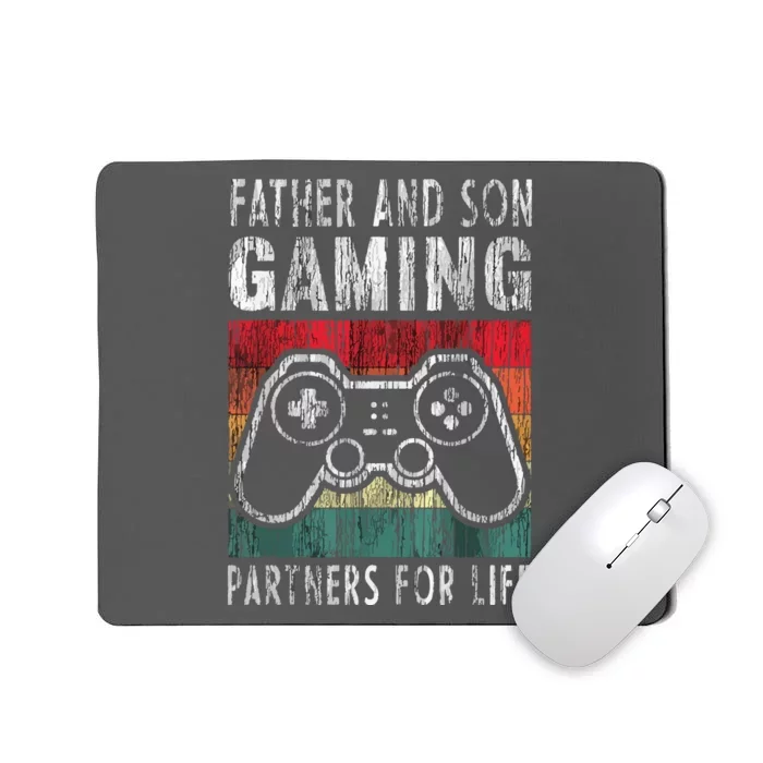 Father And Son Gaming Partners For Life Family Matching Mousepad