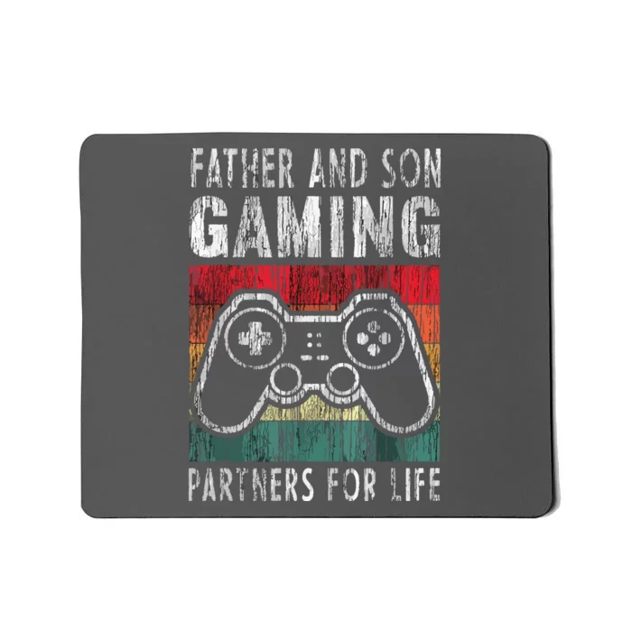 Father And Son Gaming Partners For Life Family Matching Mousepad