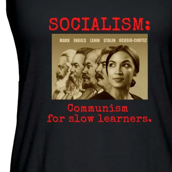 Funny Anti Socialist Conservative Ladies Essential Flowy Tank