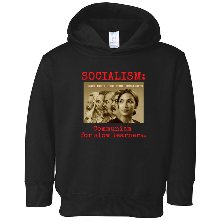 Funny Anti Socialist Conservative Toddler Hoodie