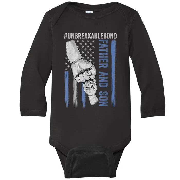 Father And Son Unbreakable Bond Father Day Gifts Baby Long Sleeve Bodysuit