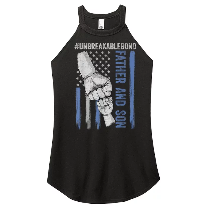 Father And Son Unbreakable Bond Father Day Gifts Women’s Perfect Tri Rocker Tank