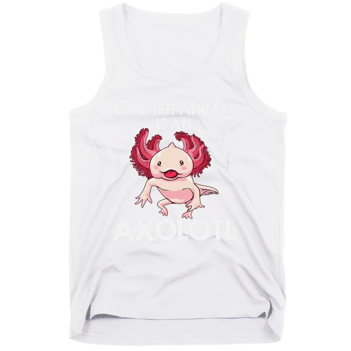 Funny Axolotl Spirit Animal Biology Zookeeper Tank Top