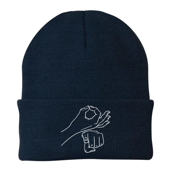 Funny Asl Sign Language (Explicit) Novelty Tee Gift Knit Cap Winter Beanie