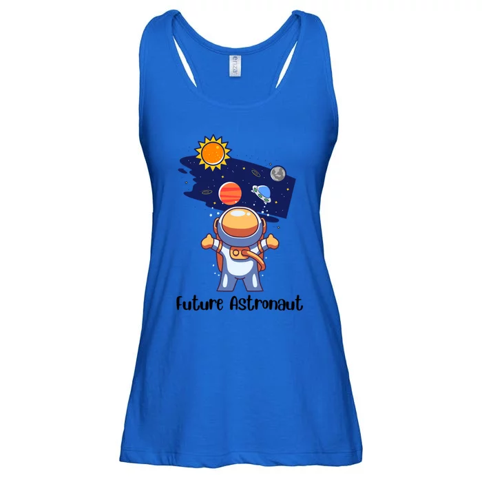 Future Astronaut Space Explorer / Mars Earth Galaxy Funny Gift Ladies Essential Flowy Tank