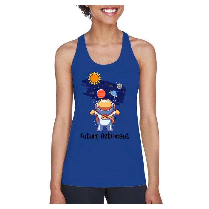 Future Astronaut Space Explorer / Mars Earth Galaxy Funny Gift Women's Racerback Tank