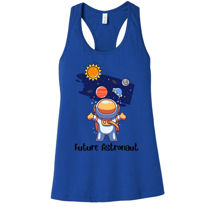 Future Astronaut Space Explorer / Mars Earth Galaxy Funny Gift Women's Racerback Tank