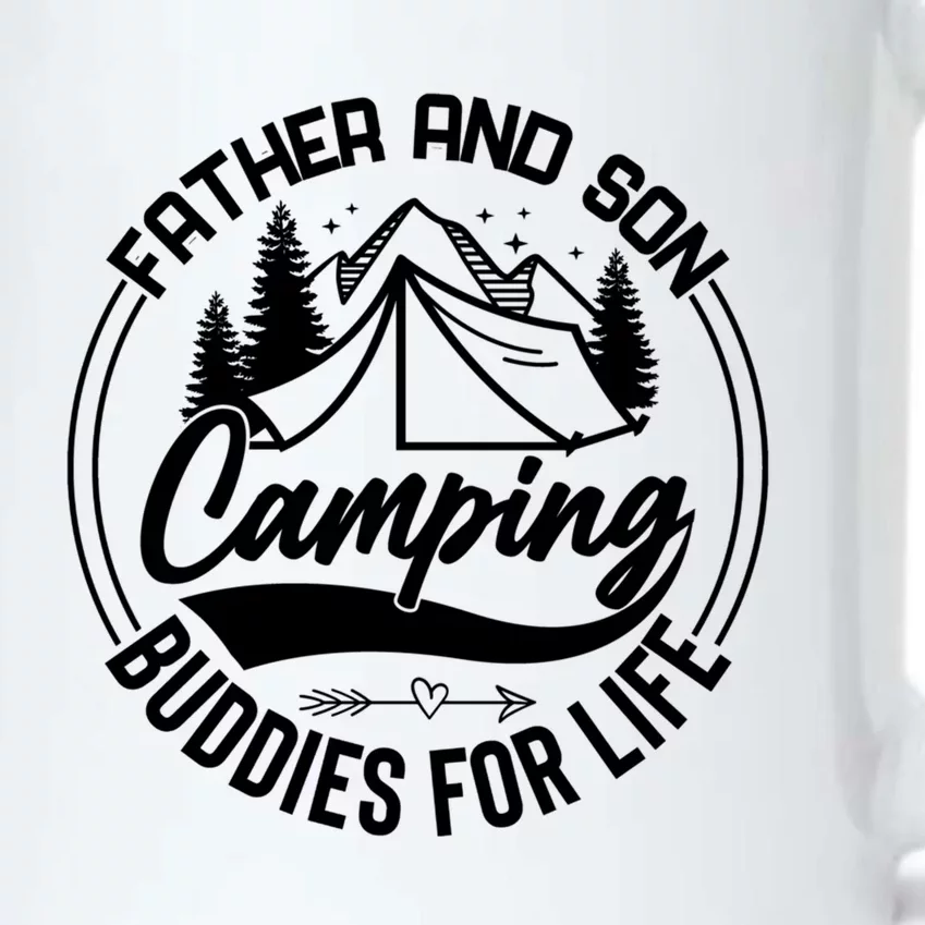 Father And Son Camping Buddies For Life Funny Camping Gift Black Color Changing Mug