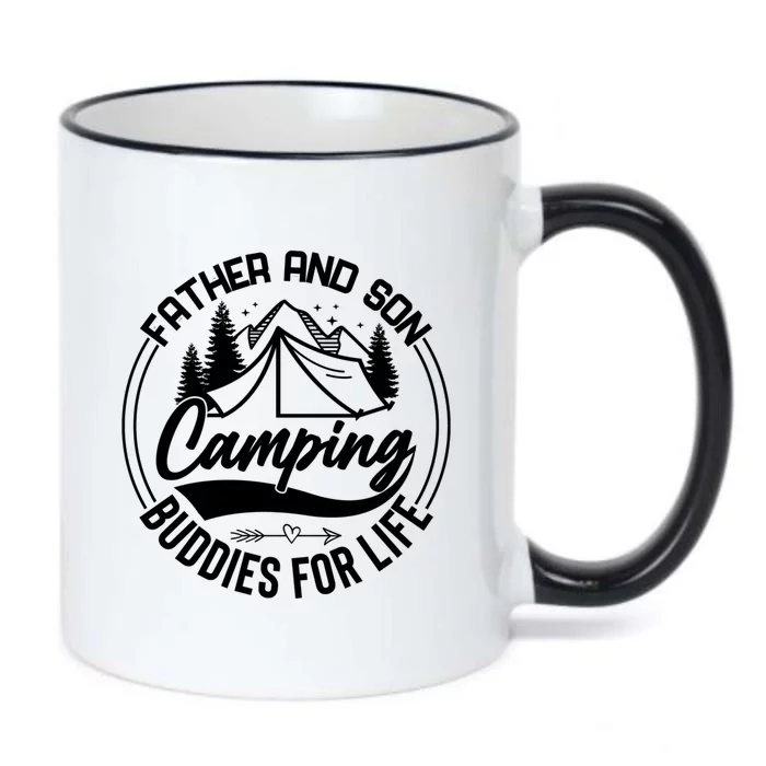 Father And Son Camping Buddies For Life Funny Camping Gift Black Color Changing Mug