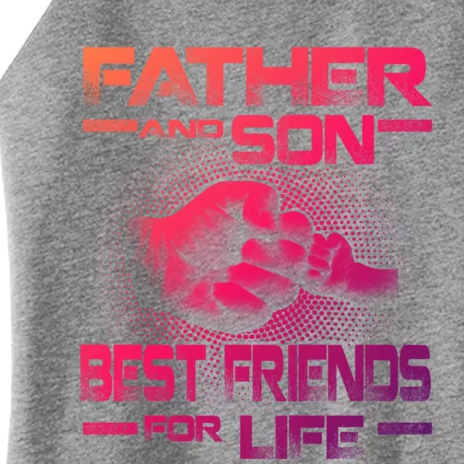 Father And Son Best Friend For Life Funny Fathers Day Great Gift Women’s Perfect Tri Rocker Tank