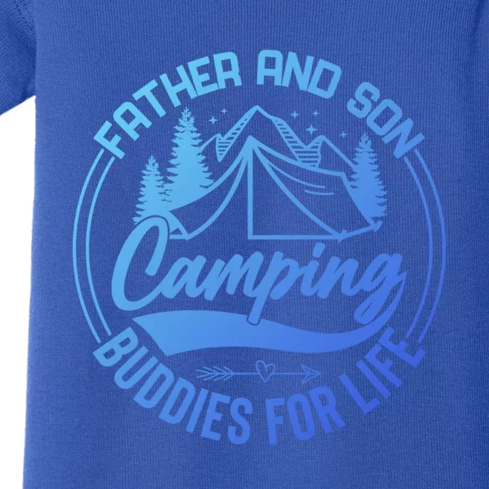 Father And Son Camping Buddies For Life Funny Camping Gift Baby Bodysuit