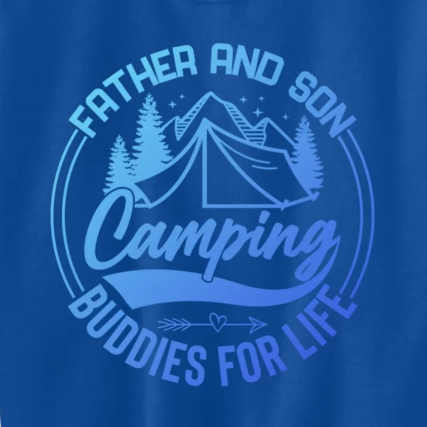 Father And Son Camping Buddies For Life Funny Camping Gift Kids Sweatshirt