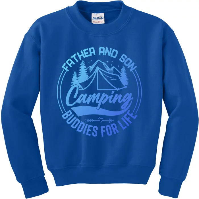 Father And Son Camping Buddies For Life Funny Camping Gift Kids Sweatshirt