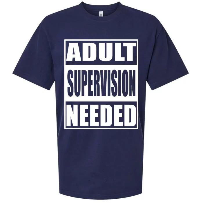 Funny Adult Supervision Needed Sueded Cloud Jersey T-Shirt